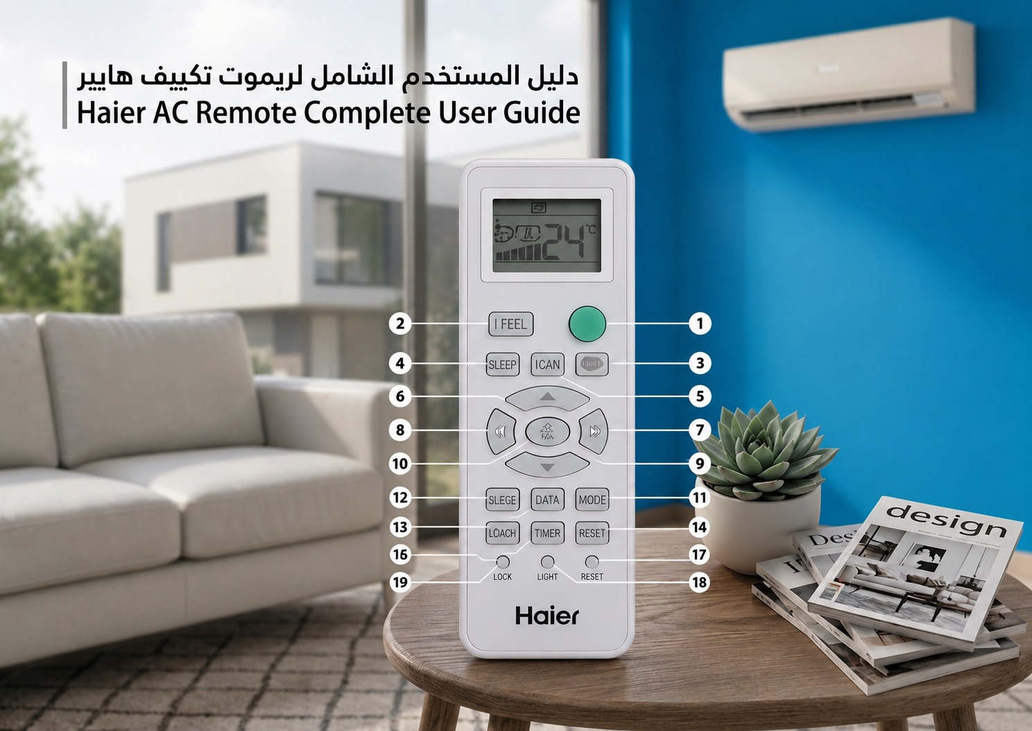 دليل المستخدم الشامل لريموت تكييف هاير